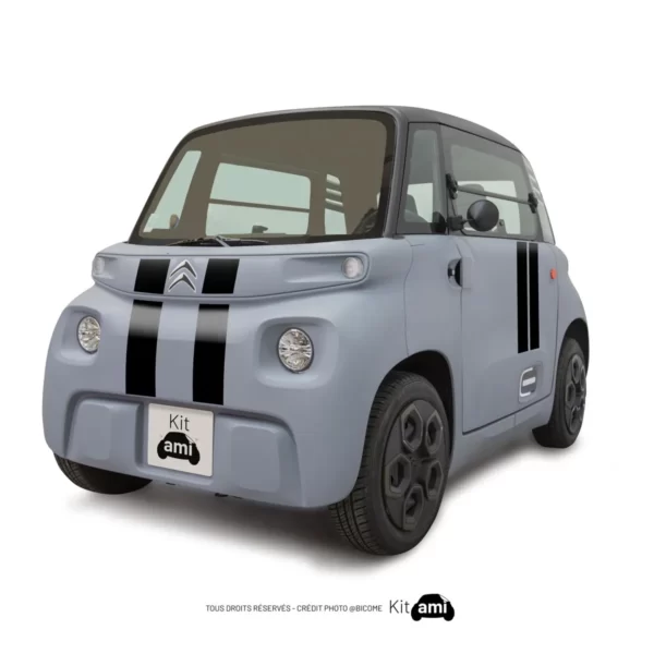 Stickers Ami citroën - just bands black diagonal - KitAmi