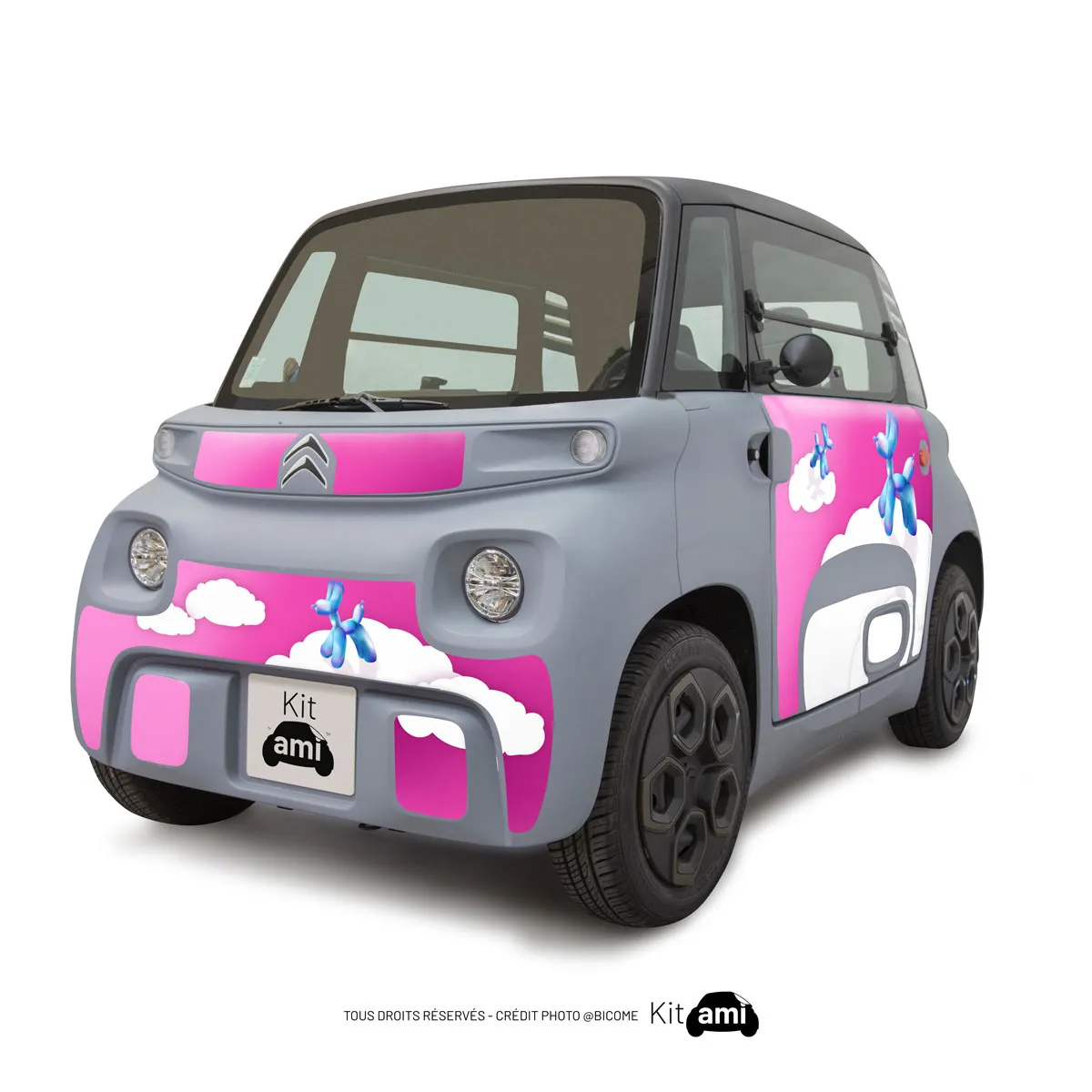 Stickers Ami citroën - Dream Dog Pink- KitAmi
