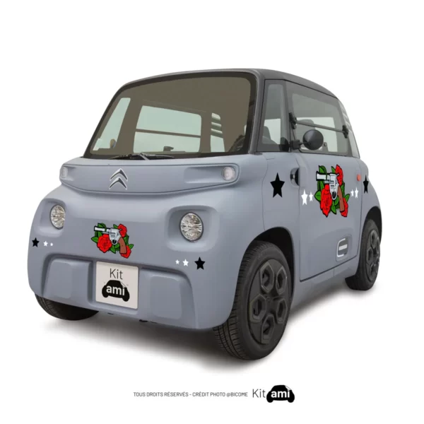 Stickers Ami citroën - far west roses - KitAmi