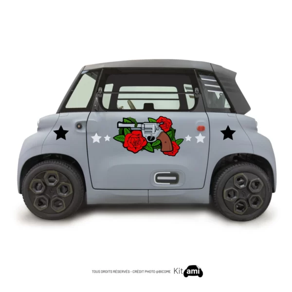 Stickers Ami citroën - far west roses - KitAmi