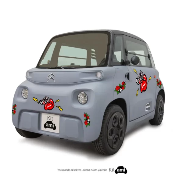 Stickers Ami citroën - rock and roll - KitAmi