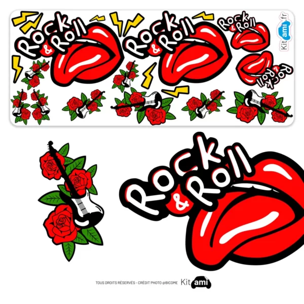 Stickers Ami citroën - rock and roll - KitAmi