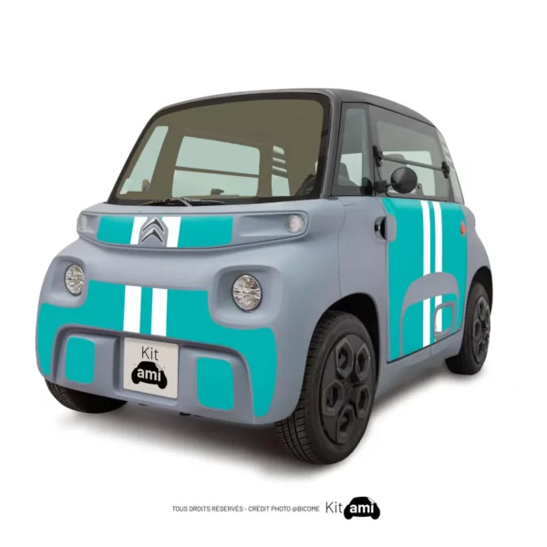 stickers citroen ami - Kit deco ami -Turquoise lines
