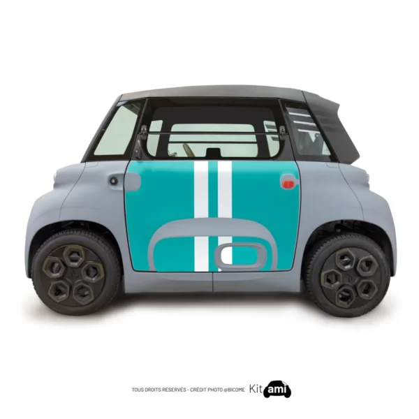 stickers citroen ami - Kit deco ami -Turquoise lines