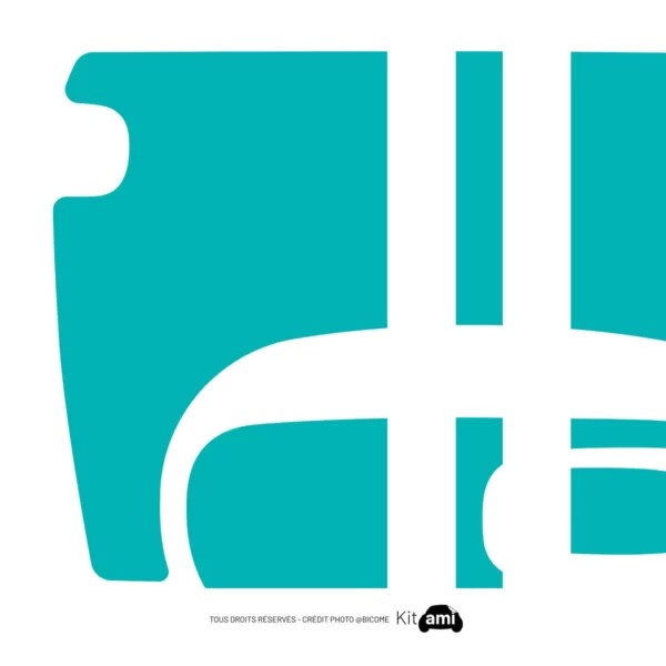 stickers citroen ami - Kit deco ami -Turquoise lines