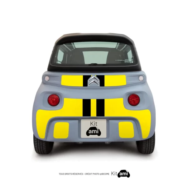 stickers citroen ami - Kit deco ami - yellow black lines