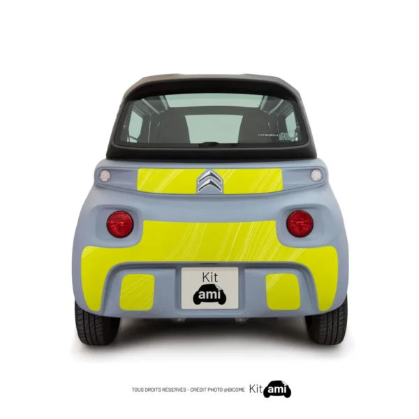 stickers citroen ami - Kit deco ami - abstract-waves-citrus
