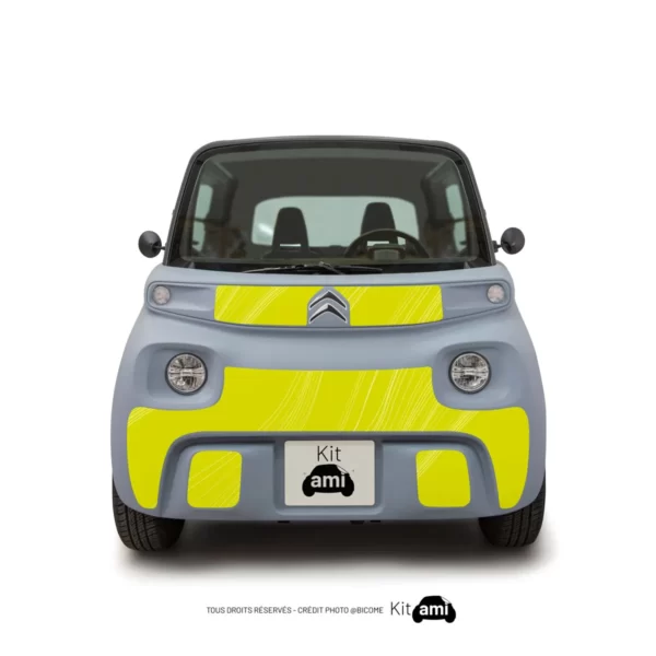 stickers citroen ami - Kit deco ami - abstract-waves-citrus